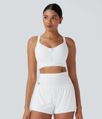 Brassière de sport course SpeedWave™ soutien intermédiaire push-up zip boucle réglable séchage rapide bonnets A-C