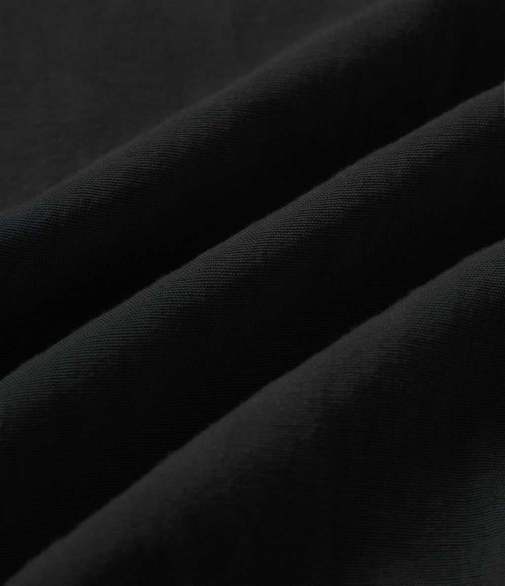 Pantalon décontracté taille haute à jambes larges en mélange de lin avec poches