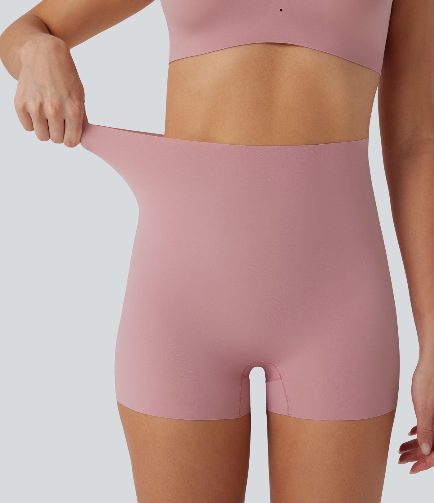 Short type boxer taille haute très extensible et doux pour la détente