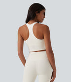 Haut de sport yoga court dos nageur