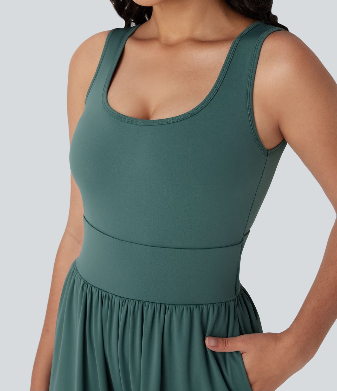 Combinaison de yoga large fluide dos nu bretelles croisées Softlyzero™ Airy Cool Touch avec poches - Easy Peasy