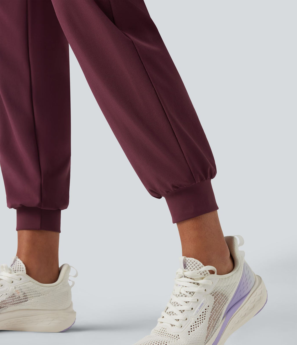 Jogging de course gainant taille haute avec cordon de serrage intérieur et séchage rapide avec poches Breezeful™