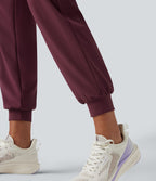 Jogging de course gainant taille haute avec cordon de serrage intérieur et séchage rapide avec poches Breezeful™