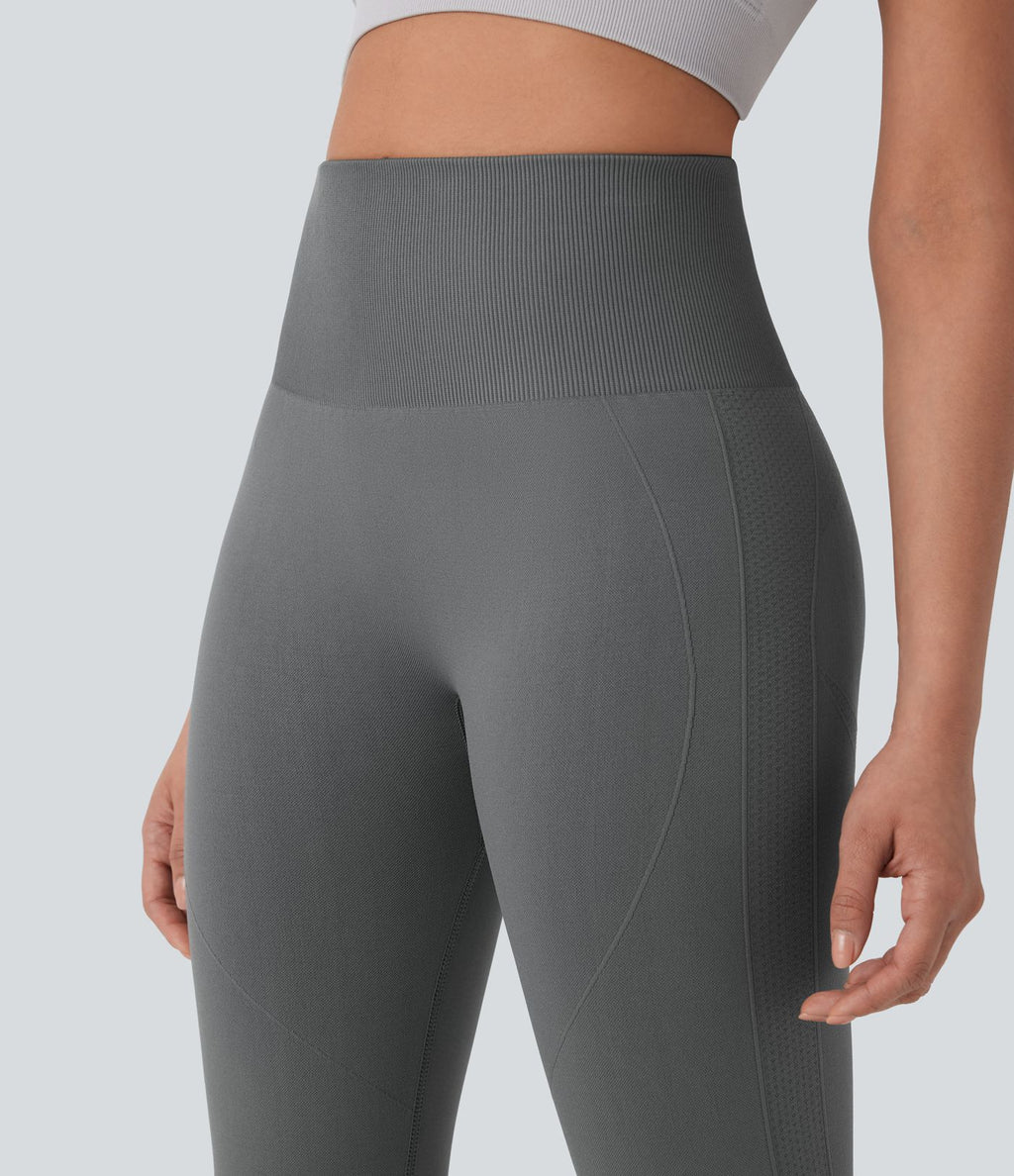 Legging capri yoga gainant effet push-up taille haute sans couture OneForm Seamless Flow