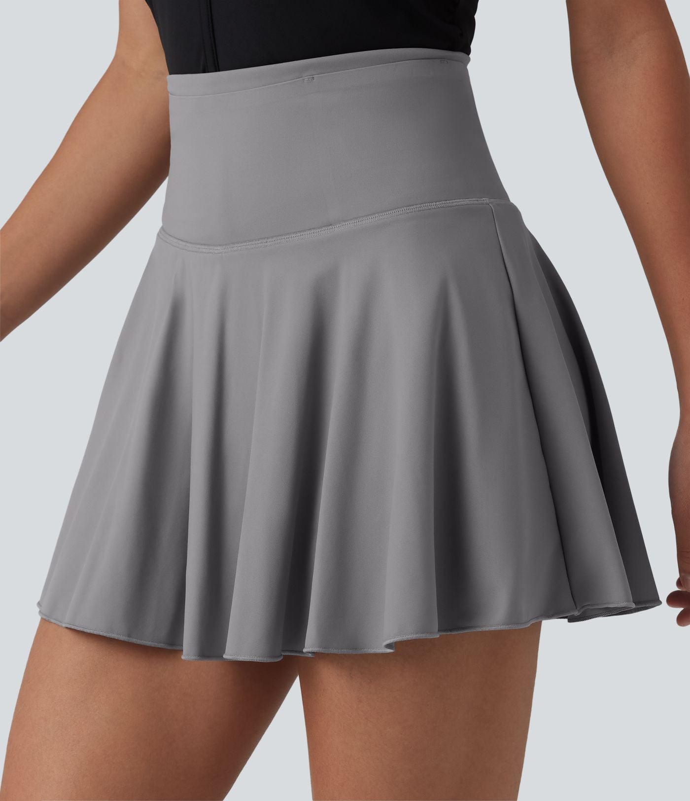 Jupe de tennis courte évasée 2-en-1 SoftlyZero™ Airy effet frais InstantCool taille haute avec poches, protection solaire UPF50+