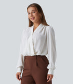 Body manches longues croisé pour le travail