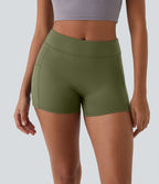 Short de yoga SoftlyZero™ Airy 8,8 cm taille haute poches latérales uni effet frais InstantCool