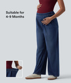 Halara Flex™ Jean large de grossesse taille haute avec poches