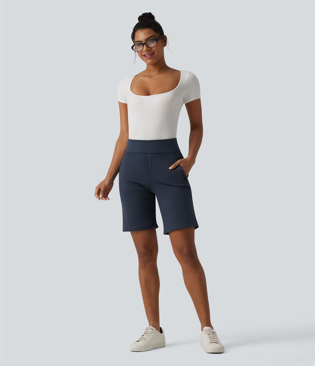 Short tailleur DayStretch ample taille haute avec poches
