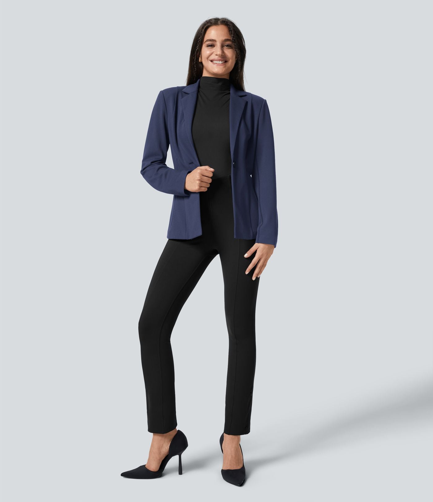 Pantalon de travail 7/8 gainant taille haute avec ourlet ajustable Halara Flex™