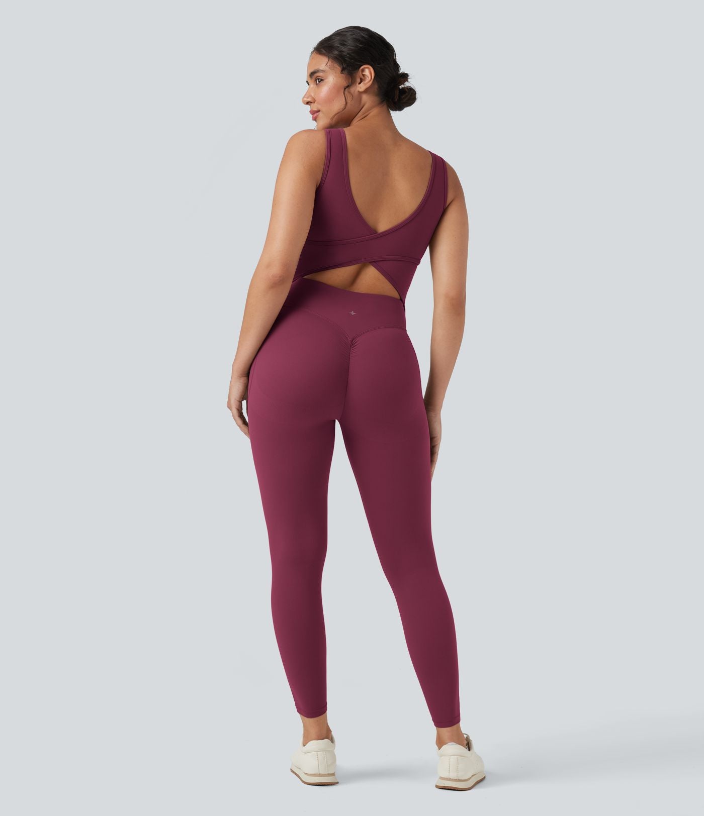 Combinaison de sport Halara UltraSculpt™ col V gainante push-up à poches