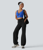 Pantalon de danse SoftlyZero™ taille haute à cordon de serrage et poches - Protection solaire UPF50+