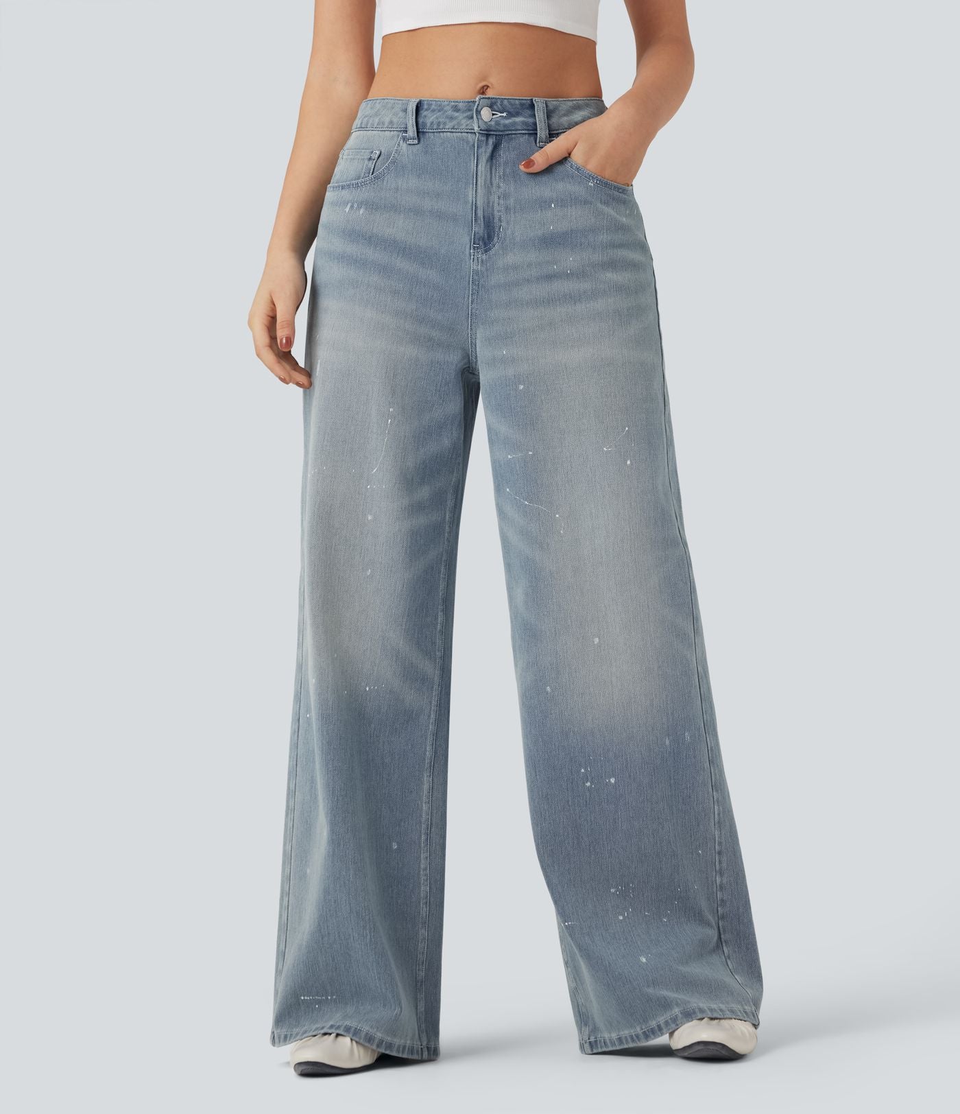 Jean fluide Halara Flex™ taille mi-haute avec poches