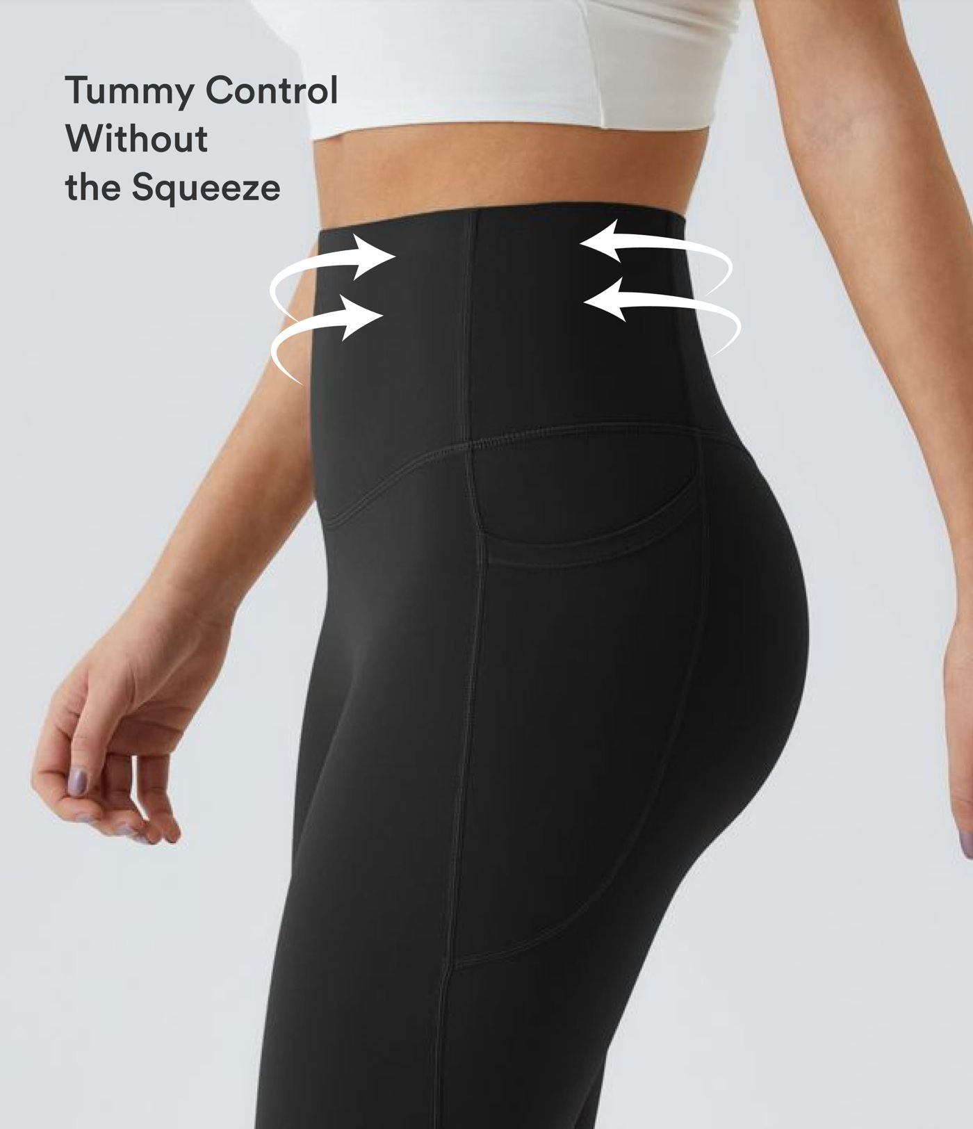 Legging corsaire d'entraînement gainant taille haute avec poches Halara UltraSculpt™