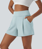 Short de travail large taille haute DayStretch avec poches