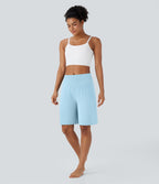 Bermuda SoftlyZero™ Airy de yoga taille haute avec poches multiples et effet frais InstantCool