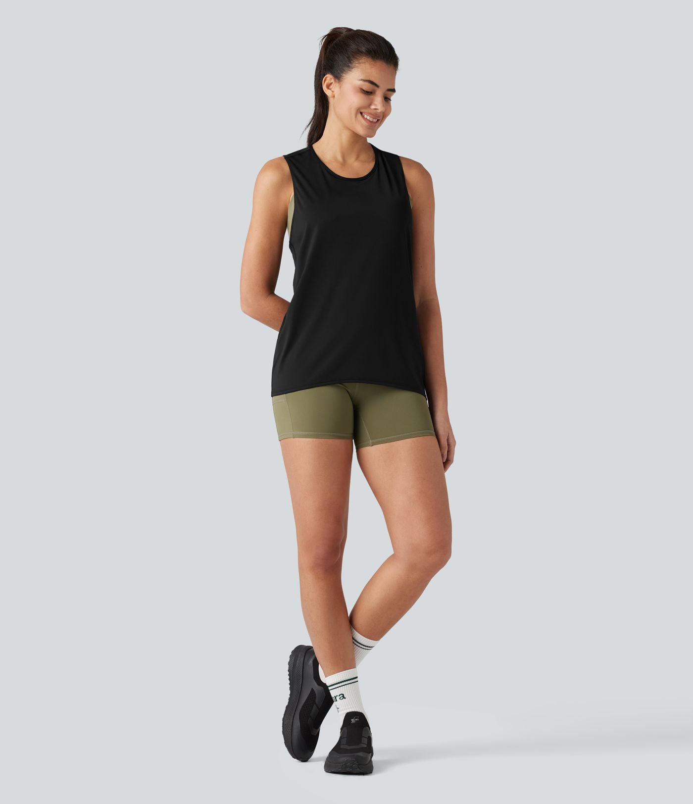 Débardeur de sport yoga dos nageur croisé effet frais InstantCool séchage rapide sans manches, protection solaire UPF50+