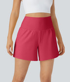 Short yoga 2-en-1 SoftlyZero™ Airy effet frais InstantCool taille très haute 12,5 cm avec poches, longueur allongée