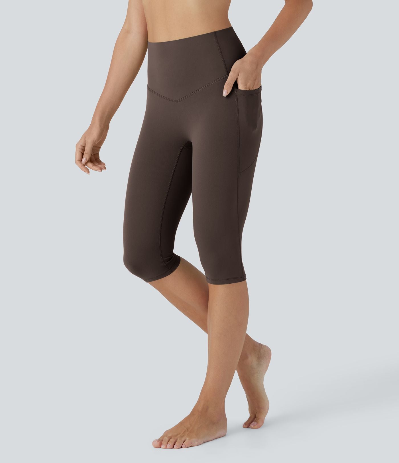 Legging corsaire de yoga gainant taille haute avec poches Halara UltraSculpt™