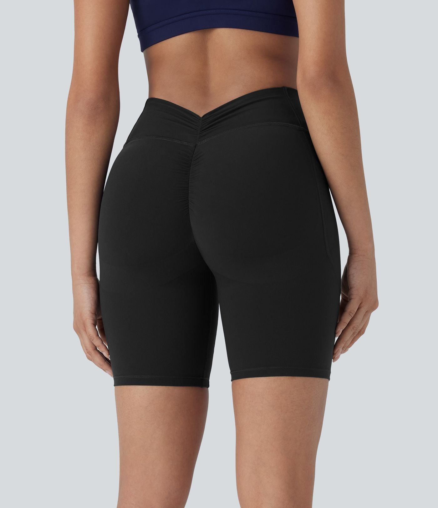Short cycliste 17,5 cm d'entraînement gainant galbant taille haute avec poches Halara UltraSculpt™