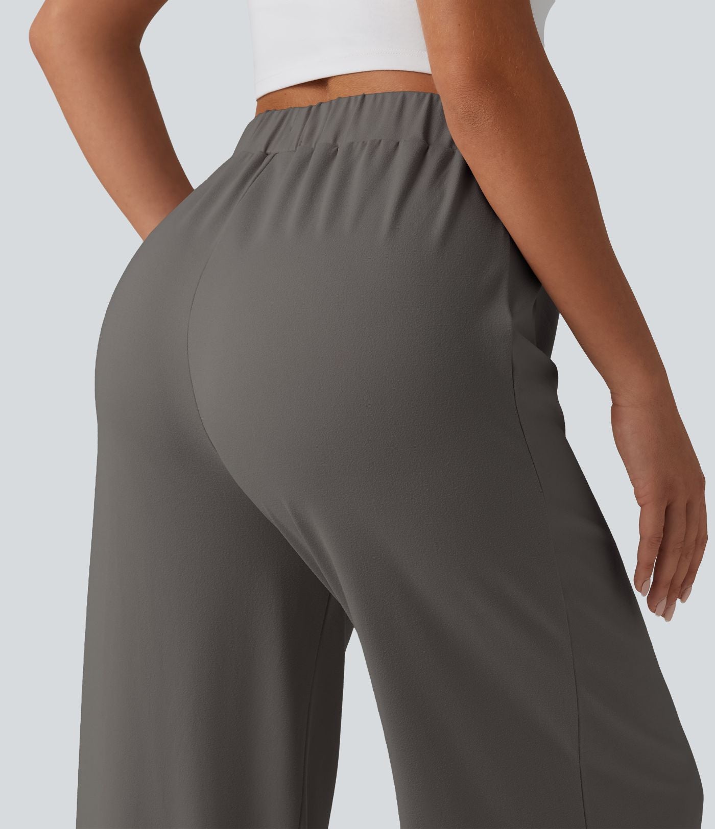 Pantalon de détente ample taille haute