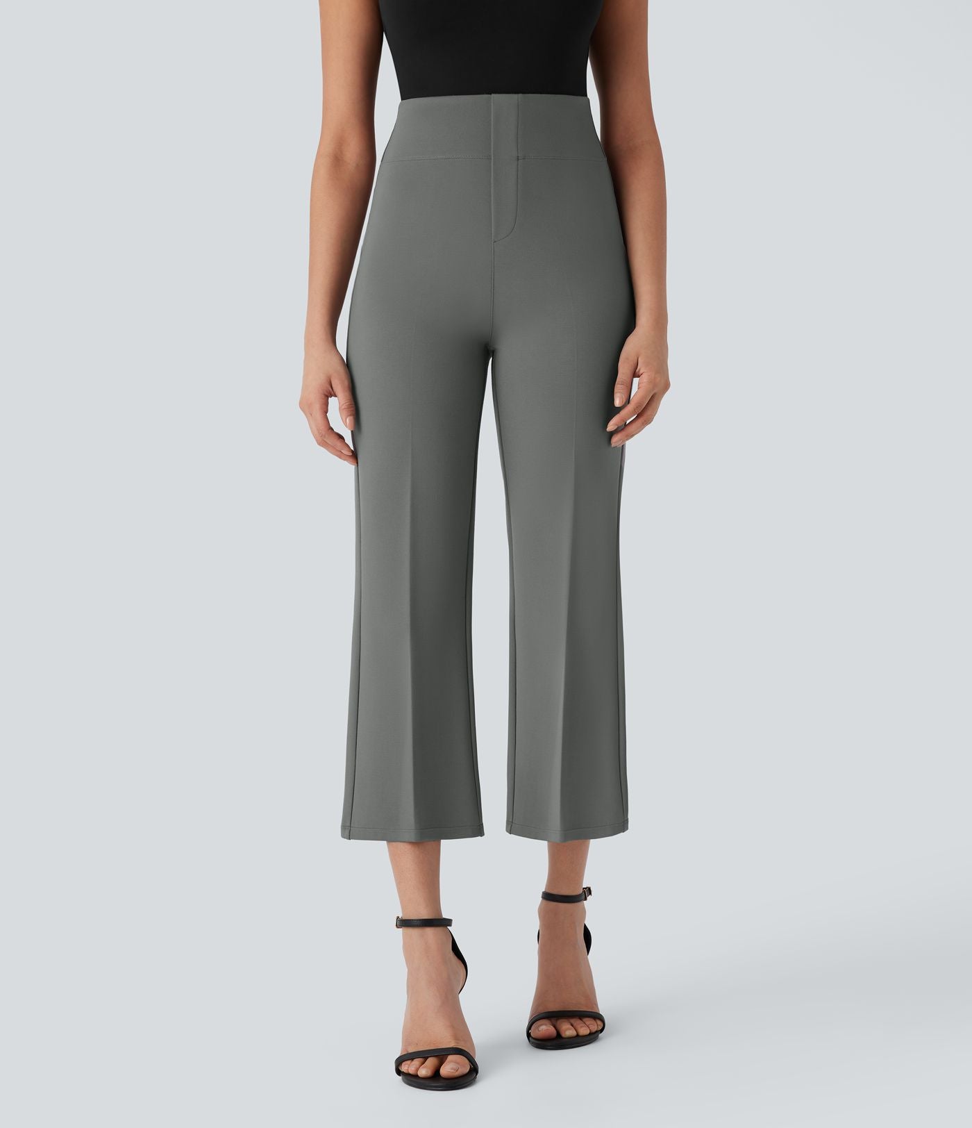 Pantalon de travail court gainant taille haute Halara Flex™ avec poches