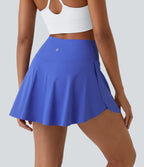 Jupe de tennis mini 2-en-1 quotidienne SoftlyZero™ Airy avec croisement, poche latérale et effet frais InstantCool, Lucid, protection solaire UPF50+