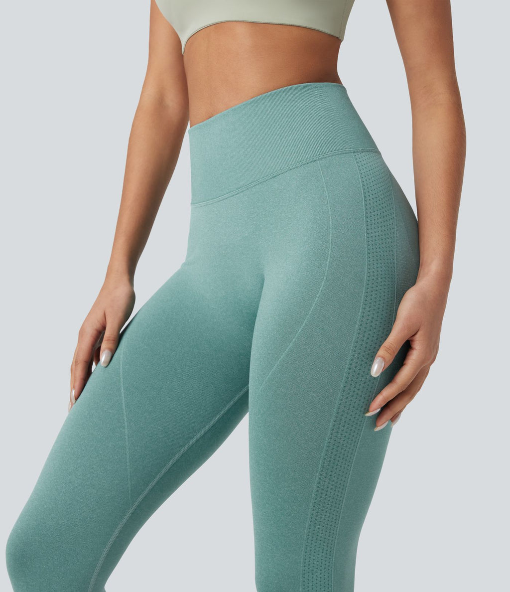 Seamless Flow Legging yoga taille haute gainant et sculptant