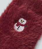 Lot de 3 paires de chaussettes Fausse Fourrure de Noël