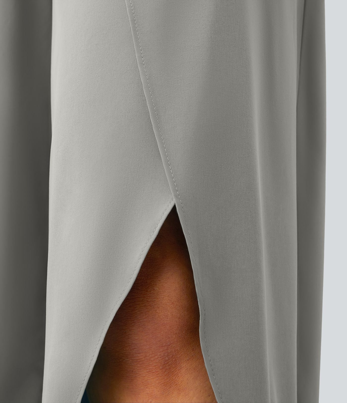 Breezeful™ Pantalon Large Fluide Séchage Rapide Taille Haute Poche Arrière