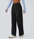 Pantalon de yoga ample taille haute avec poches