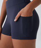 Short de yoga SoftlyZero™ Airy 8,8 cm taille haute poches latérales uni effet frais InstantCool