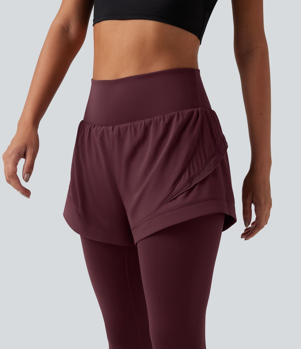 Pantalon de running gaintan2-en-1 Breezeful™ taille haute gainant à séchage rapide avec poches