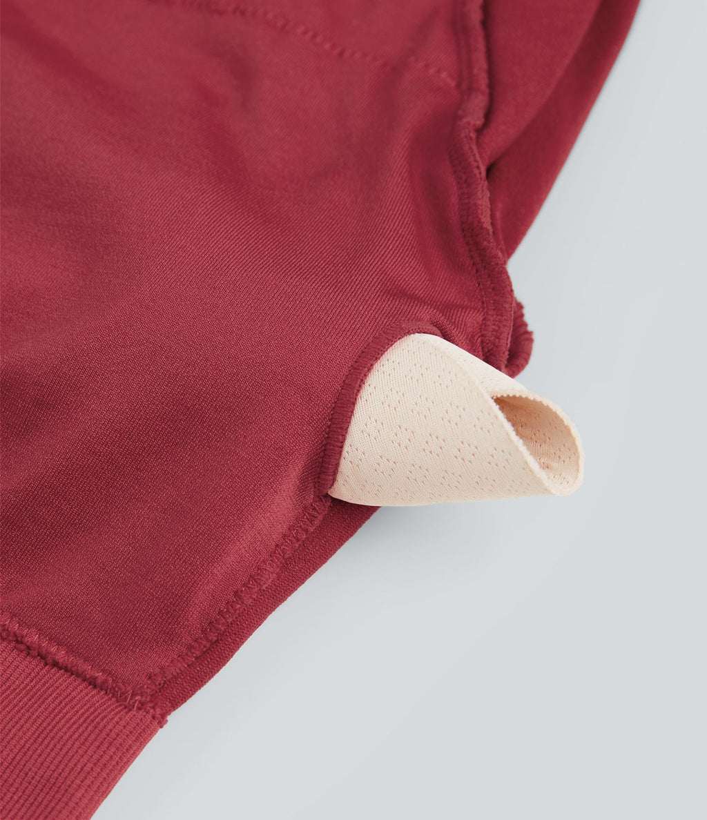 Crop top OneForm Seamless Flow, manches longues, col rond, effet sparkle avec passe-pouces