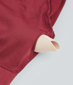 Crop top OneForm Seamless Flow, manches longues, col rond, effet sparkle avec passe-pouces