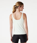 Débardeur de running col V avec brassière intégrée - Coupe longue