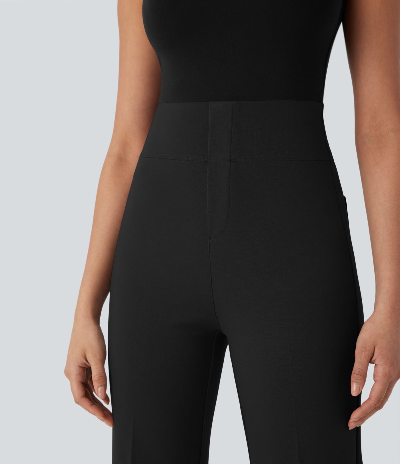 Pantalon de travail court gainant taille haute Halara Flex™ avec poches