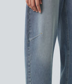 Jean coupe barrel Halara Flex™ taille haute avec poches