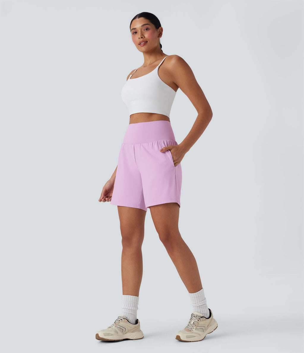 Short de yoga SoftlyZero™ Airy 2-en-1 taille très haute avec poches et effet frais InstantCool 17,5 cm