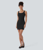 Robe débardeur danse mini ajustée décolleté carré DayStretch