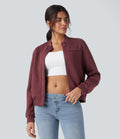 Veste bomber décontractée SpacerTek™ manches longues, col arrondi, avec poches