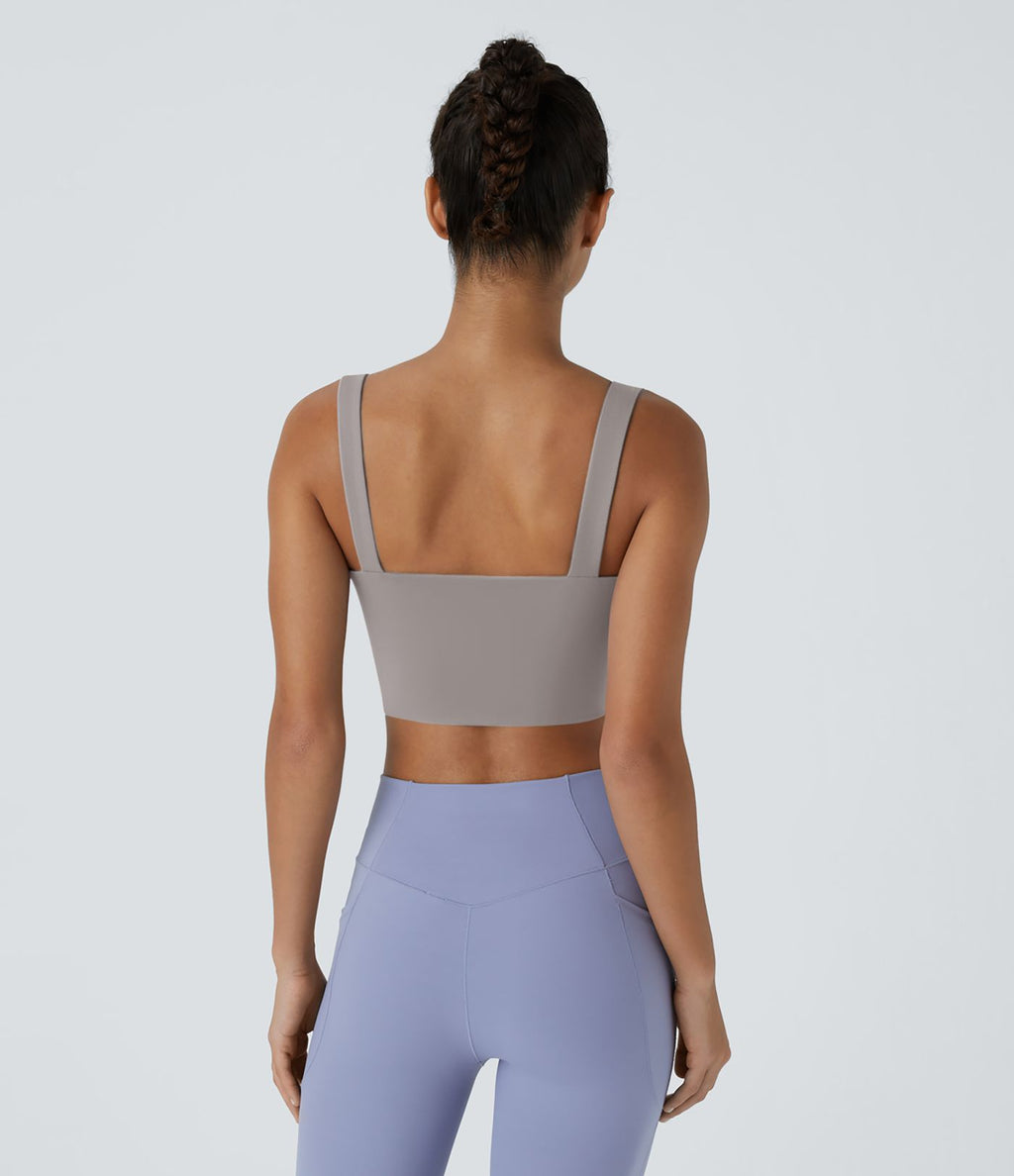Brassière yoga SoftlyZero™ Airy maintien léger découpes effet frais InstantCool, bonnets A-D, protection solaire UPF50+