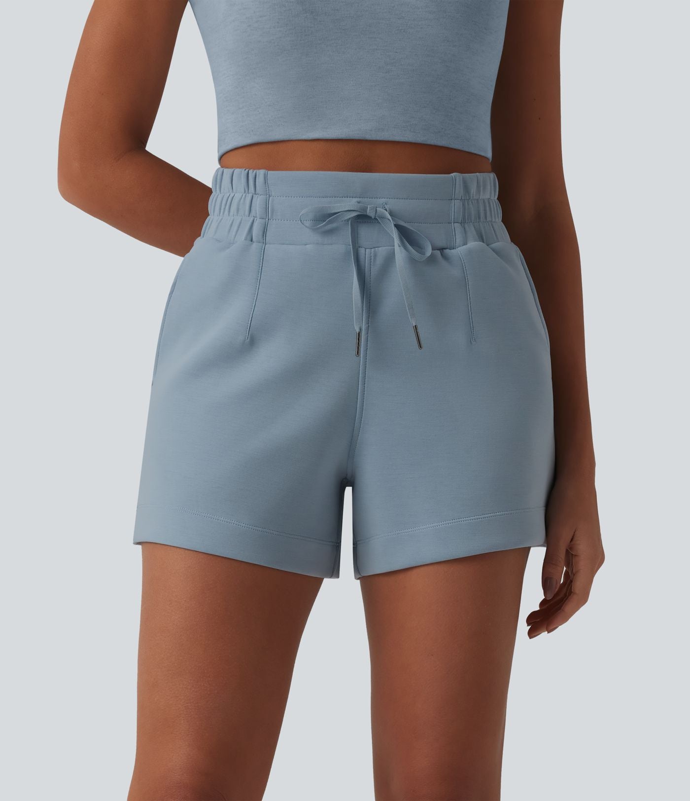 Short casual SpacerTek™ 10 cm taille haute avec cordon de serrage et poches