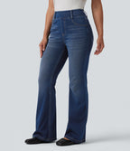 Jean évasé Halara Flex™ casual taille haute avec poches
