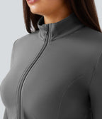 Veste d'équitation ajustée Softlyzero™ avec col montant, passe-pouces, poches, plis et fermeture éclair - Protection UPF50+