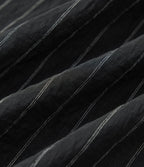 Chemise tailleur à manches longues à rayures mélange lin