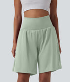 Short de yoga 2-en-1 SoftlyZero™ Airy taille très haute effet frais InstantCool 22,8 cm avec poches