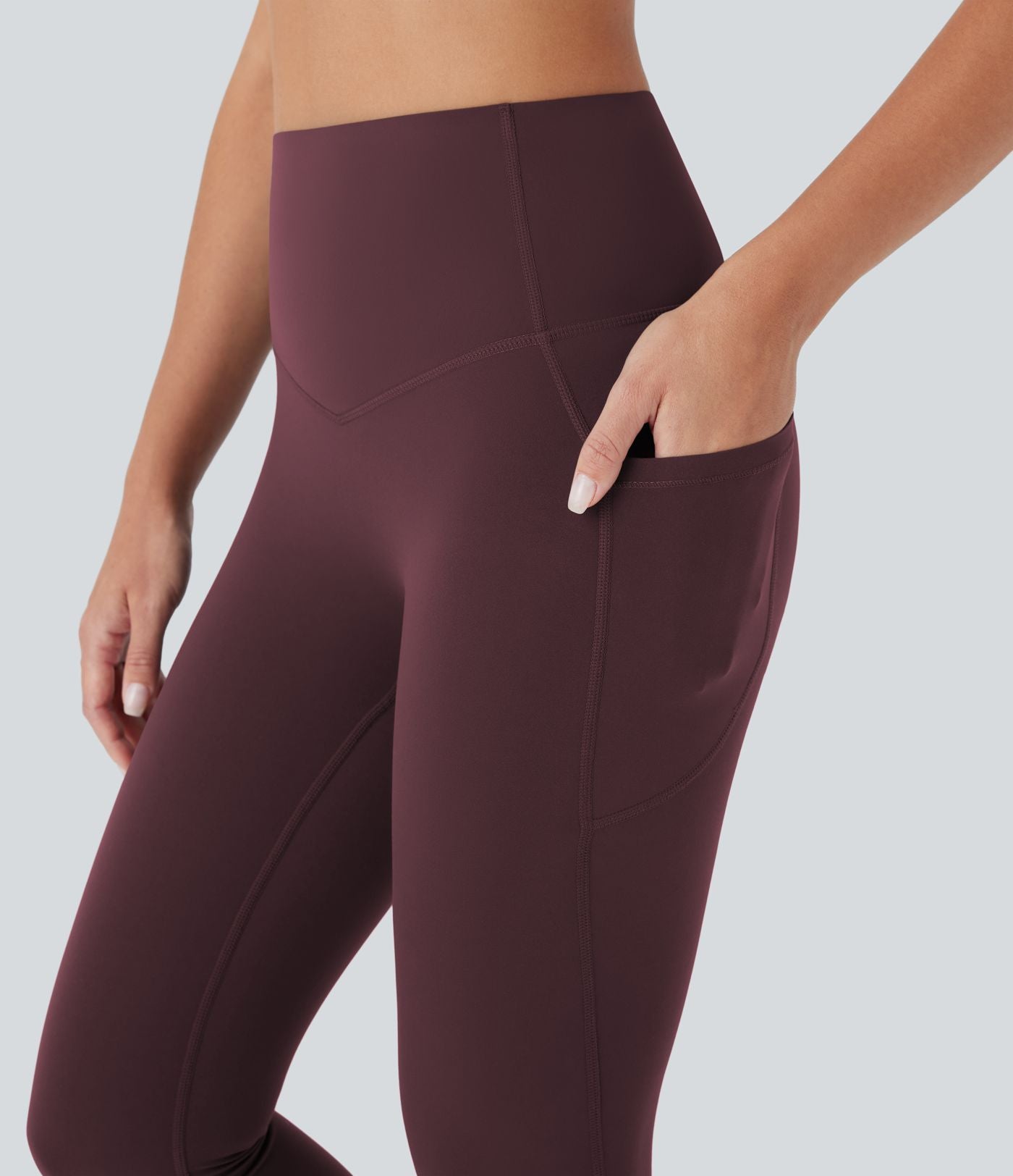 Legging corsaire d'entraînement gainant galbant taille haute avec poches Halara UltraSculpt™