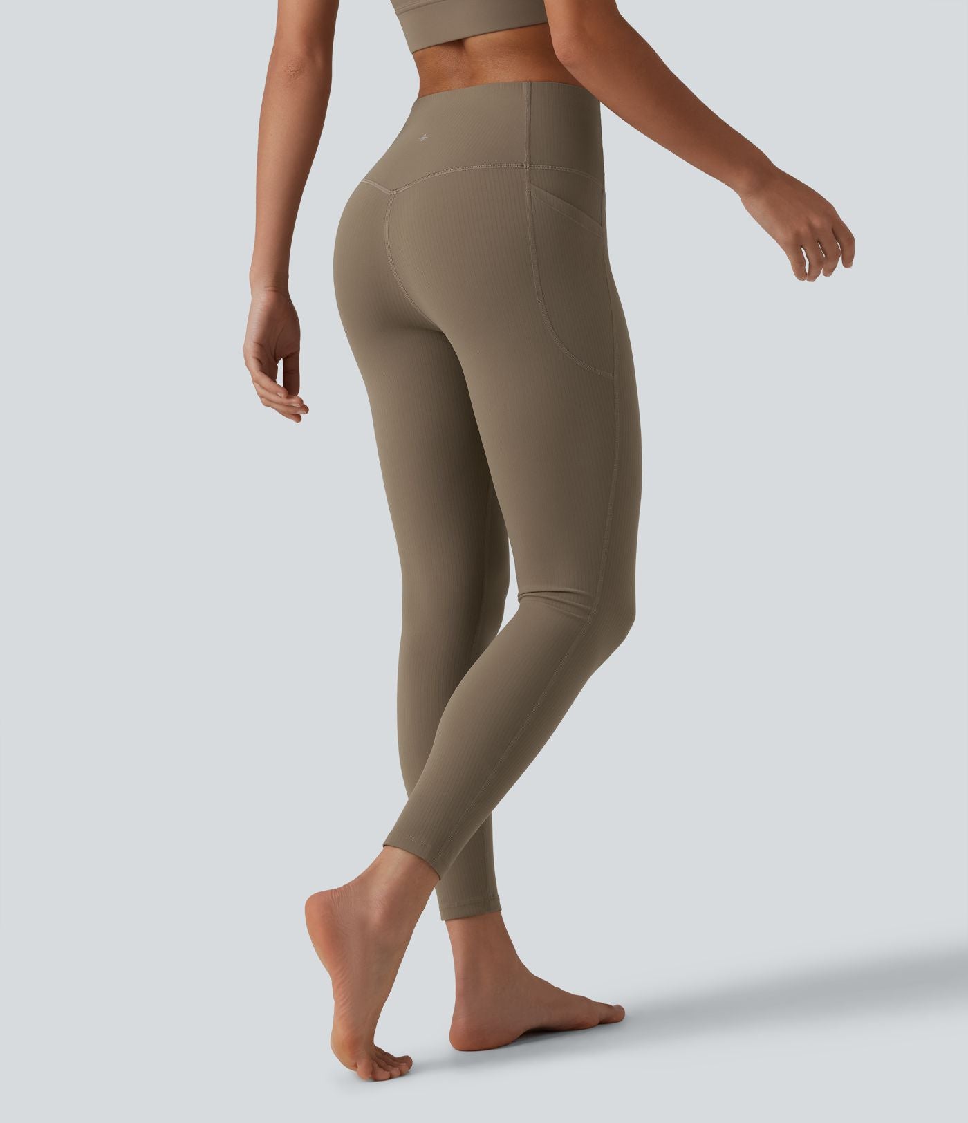 Legging de yoga Halara UltraSculpt™ côtelé taille haute gainant avec poches