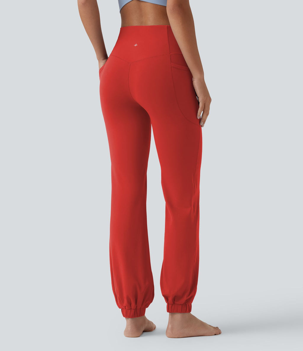 Jogging ballon danse SoftlyZero™ taille haute gainant avec poches
